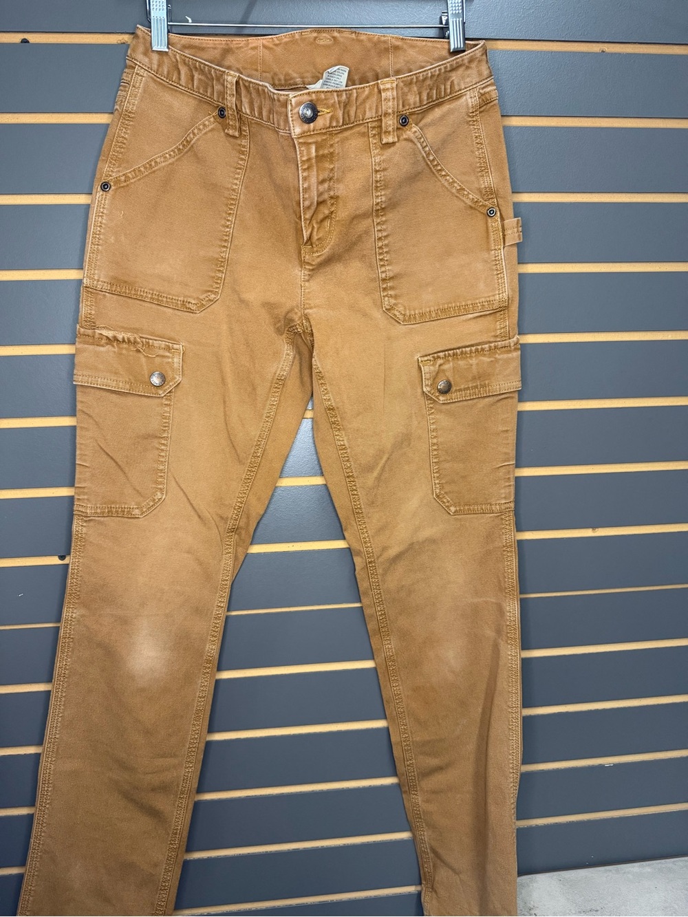 Duluth Trading Co. Women's Boot Cut Utility Jeans - Caramel Brown